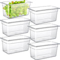 CURTA 6-Pack 1/3 Size 6" Deep NSF Polycarbonate Food Pans | Dishwasher & by CURTA