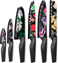Astercook Knife Set, 12-Piece Flower Kitchen Knives Sets by Astercook
