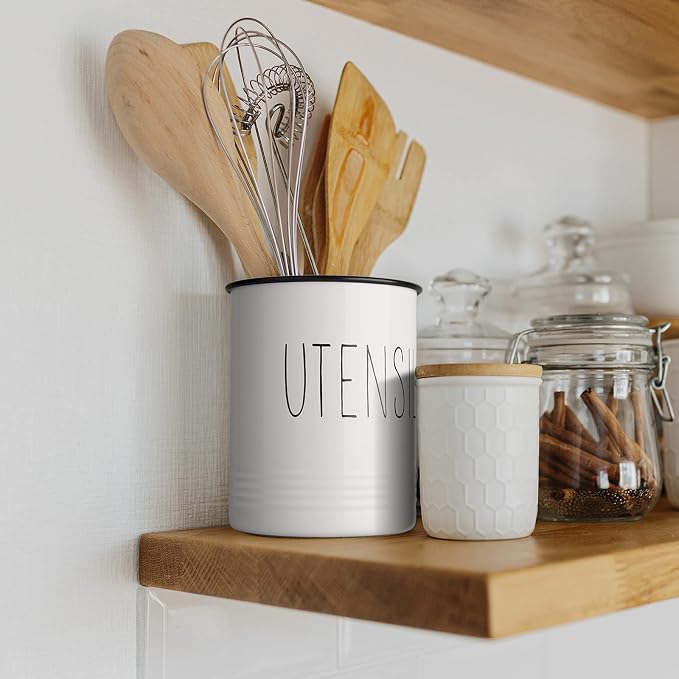 Bivvclaz Kitchen Utensil Holder, 6.7" Utensil Holder - Image 6