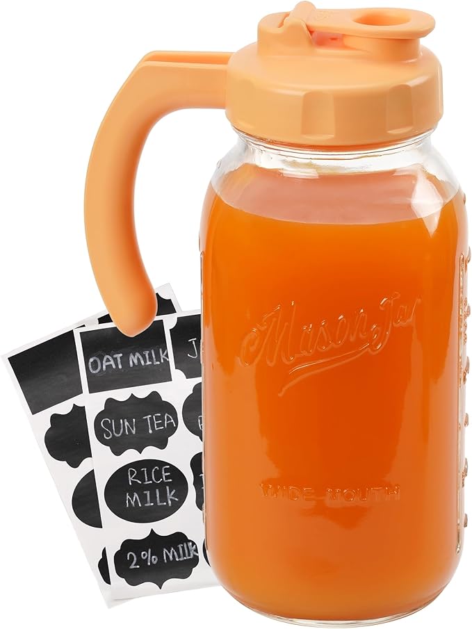 Soligt Glass Mason Jar Pitcher by SOLIGT