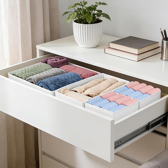 Drawer Organizer Clothes, 16 Pack Dresser Organizer Bins, Foldable Closet - Image 6
