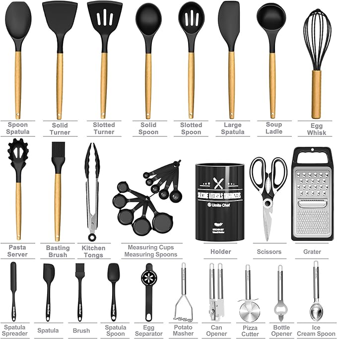 Kitchen Utensils Set- 34PCS Silicone Cooking Utensil - Image 6