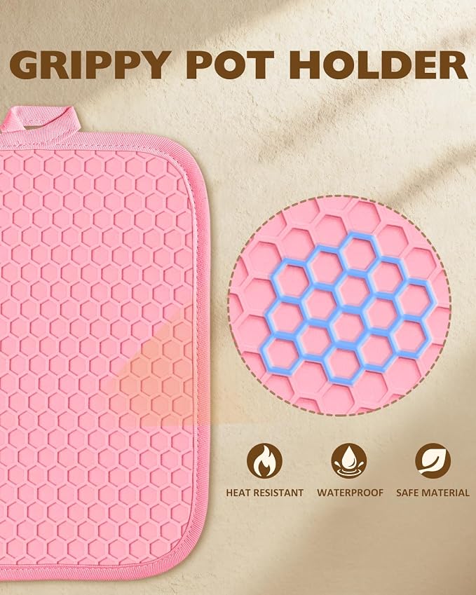 Slohif Silcone Strawberry Pot Holders - Image 3