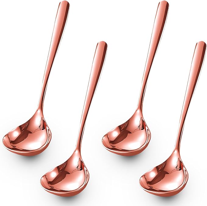 Comicfs Soup Ladle, 4 Pack Durable SUS 304 Stainless Steel by Comicfs