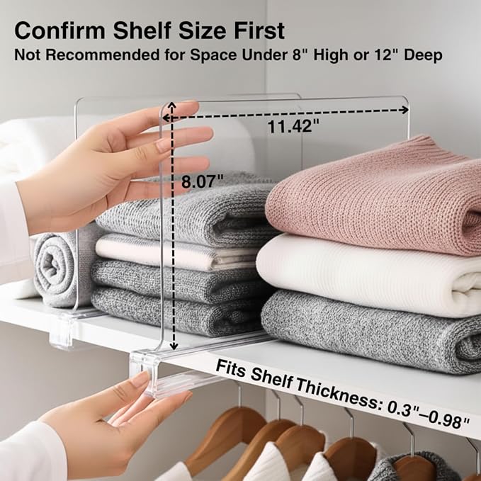 SortNStore Shelf Dividers Purse Organizer - Image 4