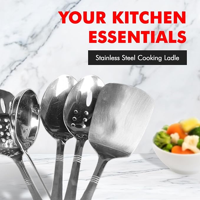 Chef Craft Select Cooking Ladle, 11.5 inch, Stainless Steel - Image 5