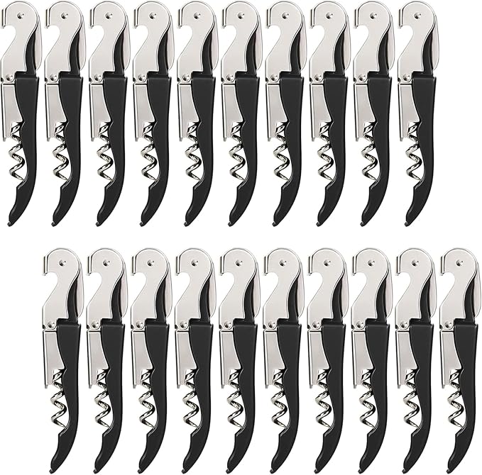 HYZ Wine Opener Bulk 20-Pack for Bartender, Professional Waiter Corkscrew Wine by HYZ