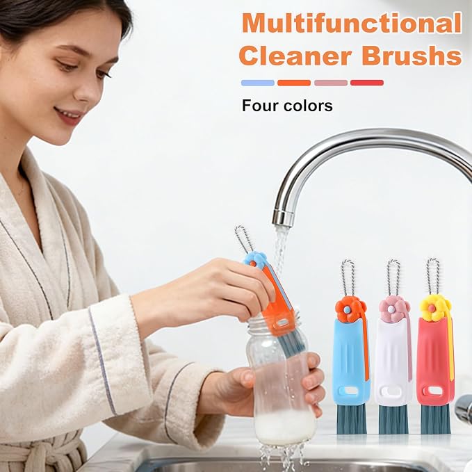 3 in 1 Cup Lid Cleaning Brush, Gap Cleaner Brushs - Image 3