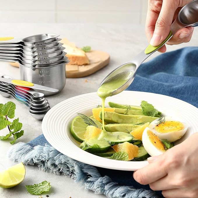 Magnetic Measuring Cups and Spoons Set, N52 Magnetic Nesting Design magnetic - Image 7