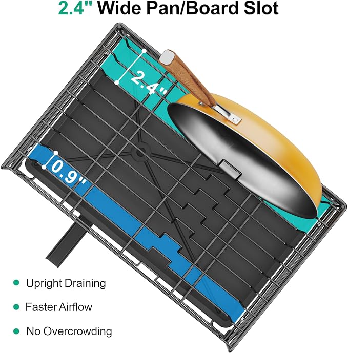 Swedecor Extendable Dish Drying Rack - Image 8