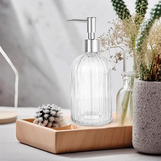 Topsky Stripe Glass Soap Dispenser - Image 5