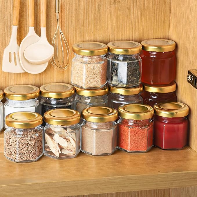 Syntic 60 Pcs Small Glass Containers - Image 7