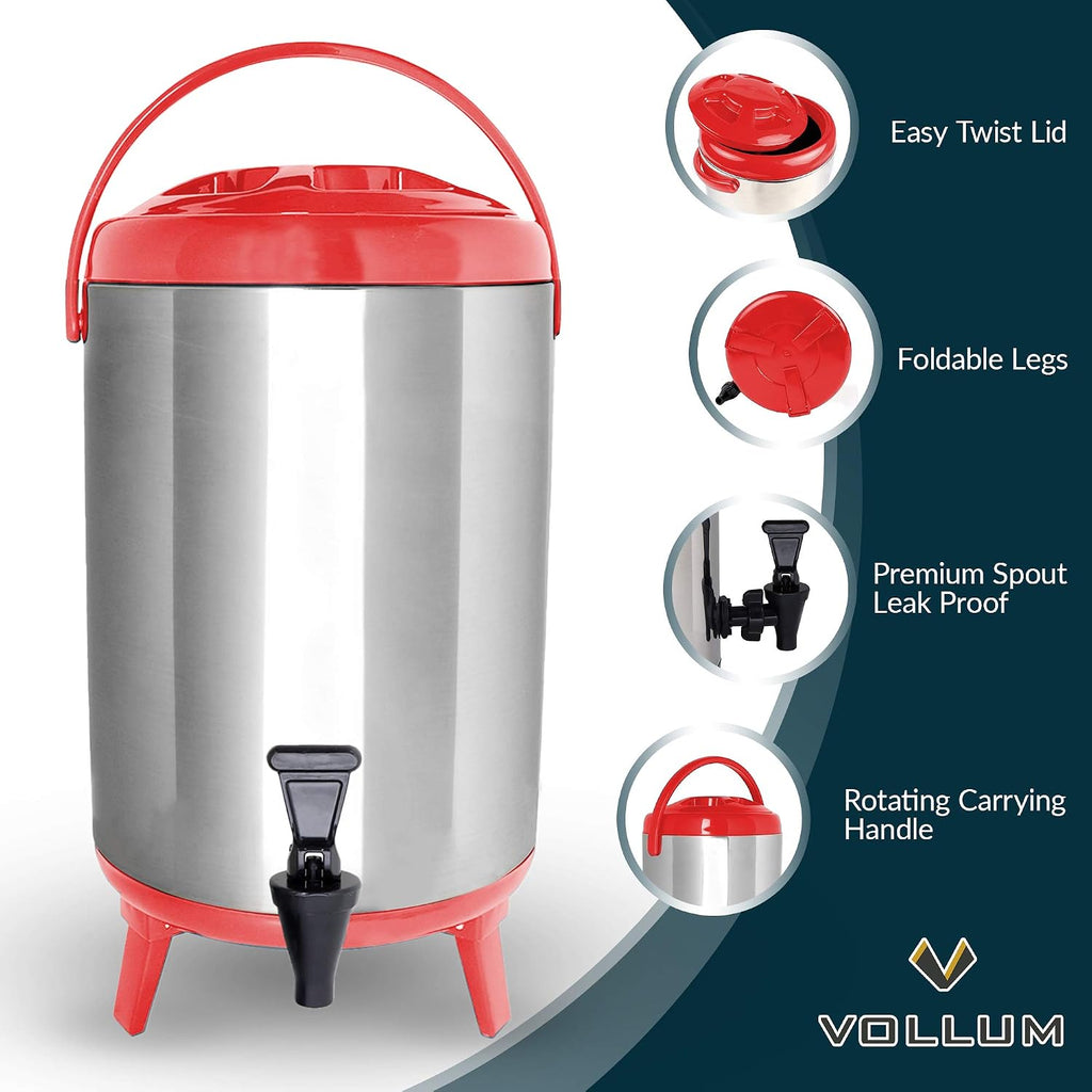 Stainless Steel Insulated Beverage Dispenser – Insulated Thermal Hot
