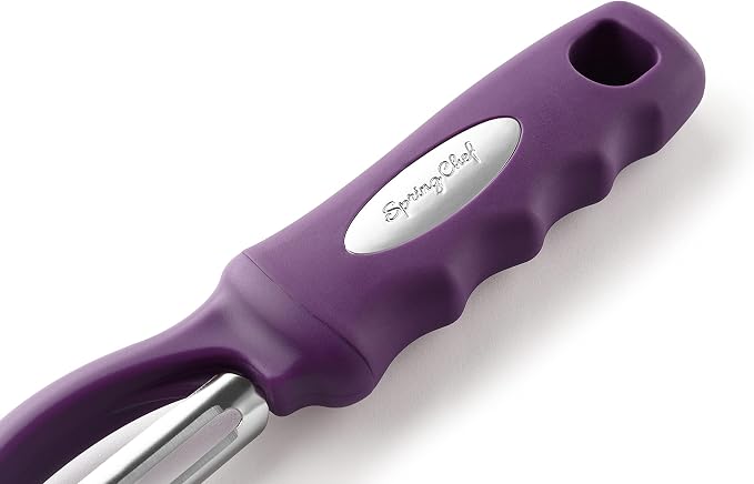 Spring Chef Professional Purple Swivel Potato Peelers - Image 9