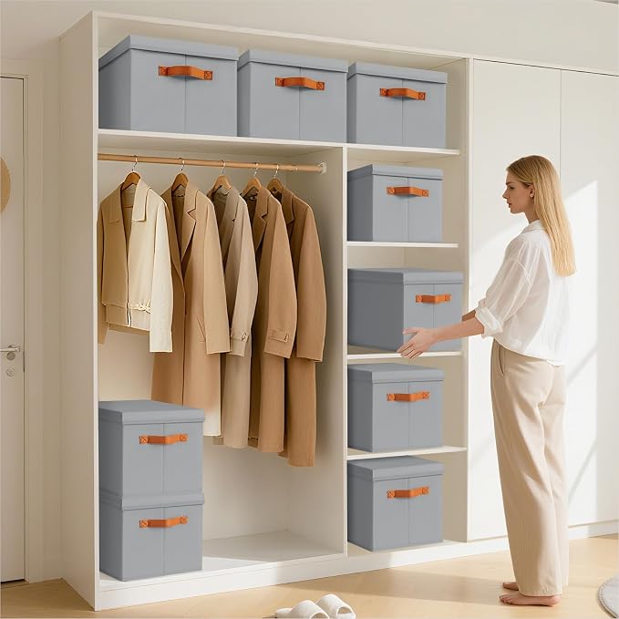 Homsorout Storage Bins with Lids - Image 4