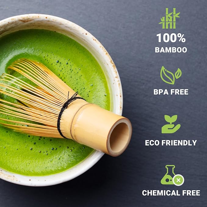 Bamboo Matcha Whisk, 120prong（80+80tines） Traditional Japanese Chasen - Image 2