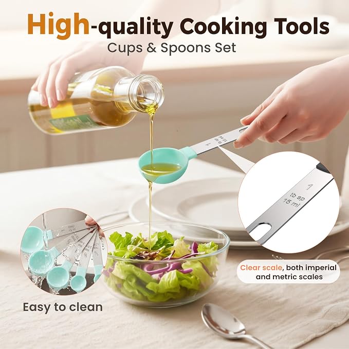 16PCS Measuring Cups and Spoons Set, Measuring Spoon Set - Image 6