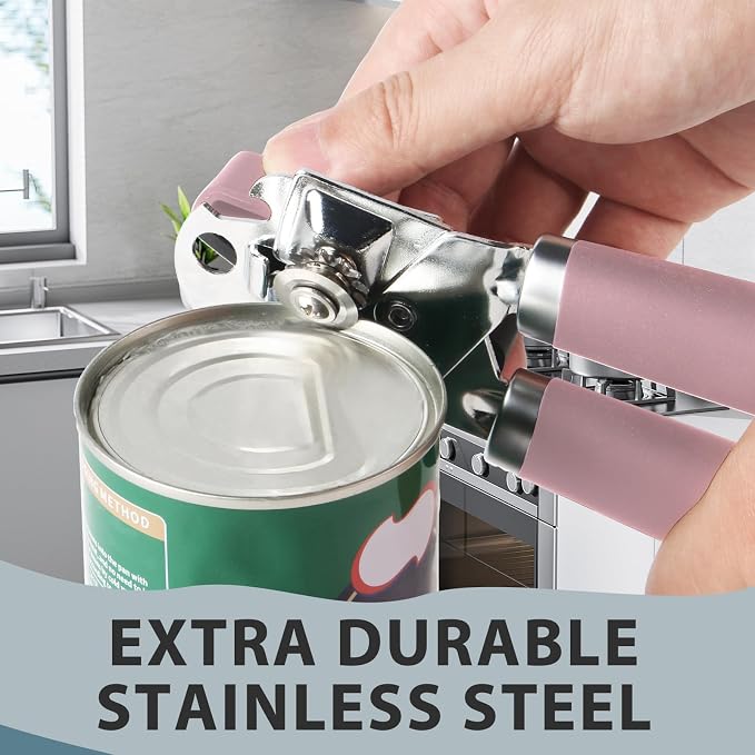Safring Can Opener Manual, Heavy Duty Handheld Strong Can Opener - Image 4