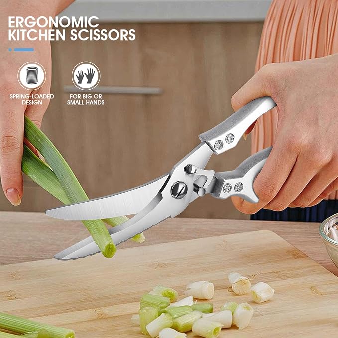 PURPLEBIRD Poultry Shears Heavy Duty, Kitchen Scissors Dishwasher Safe Kitchen - Image 5