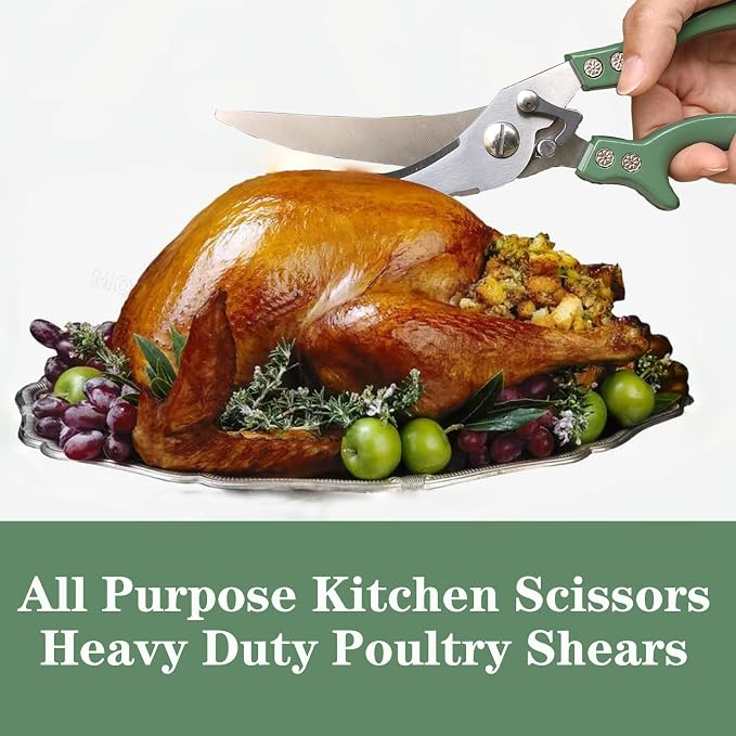 ANDONG Heavy Duty Poultry Shears, All-Purpose Kitchen Scissors - Image 9