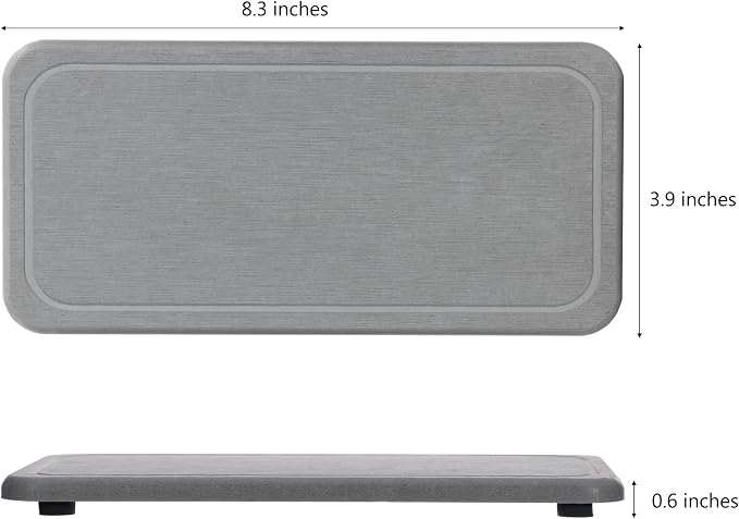 NiuYichee 2 Pcs Water Absorbing Stone Trays, Kitchen/Bathroom Sink Soap Dish - Image 4