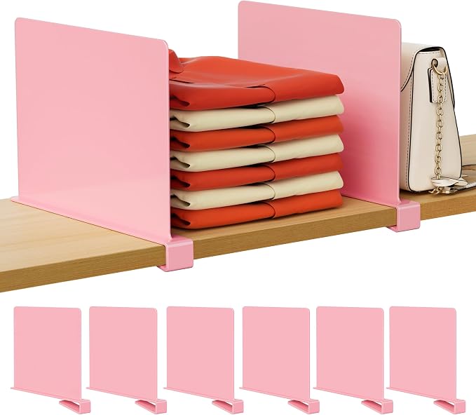 HBlife 6 Pack Closet Organizers and Storage, Vertical Purse Organizer by HBlife