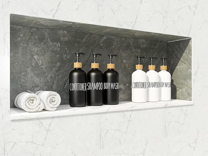 Shampoo and Conditioner Dispenser Set - Image 4
