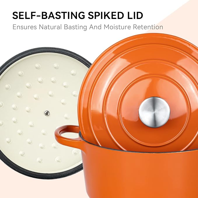 Miereirl 6 Quart Enameled Dutch Oven Pot - Image 5