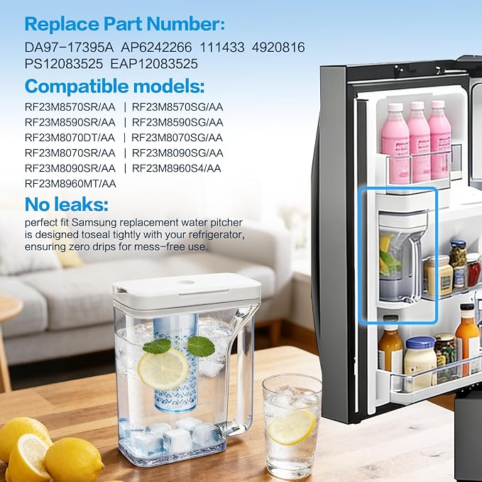 Upgraded DA97-17395A Water Pitcher Reservoir Compatible - Image 6