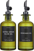 Verspace UV-Protected Green Glass Olive Oil Dispenser Bottles by Verspace