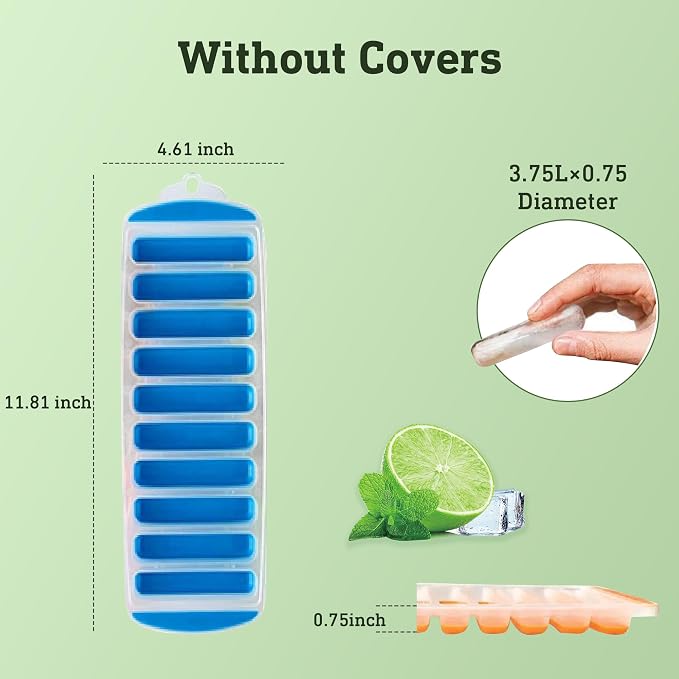 Lily's Home Silicone Narrow Ice Stick Cube Trays - Image 2