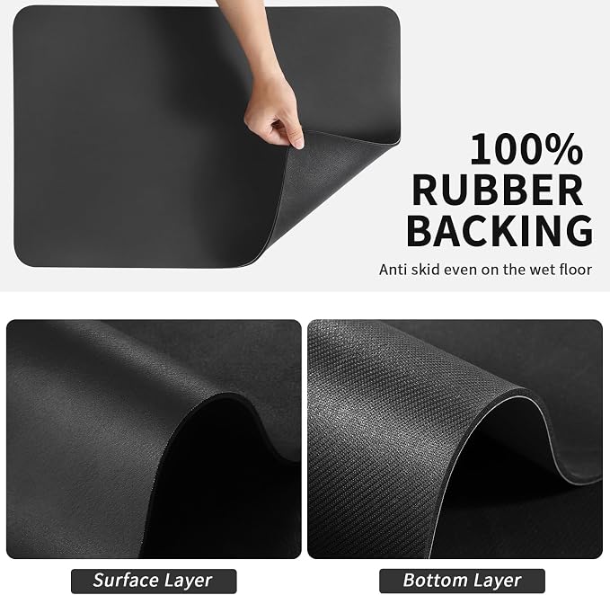 HotLive Dish Drying Mat for Kitchen Counter, Heat Resistant Drainer Mats - Image 5