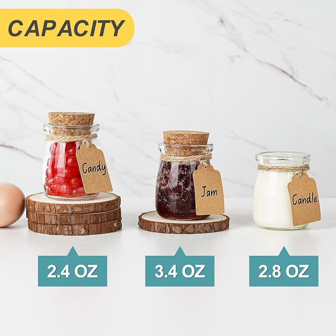 Ritayedet 40 Pack Glass Favor Jars - Image 8