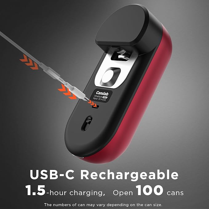 Canslab Turbo - Auto Shut Off Rechargeable Electric Can Openers - LED Battery - Image 3