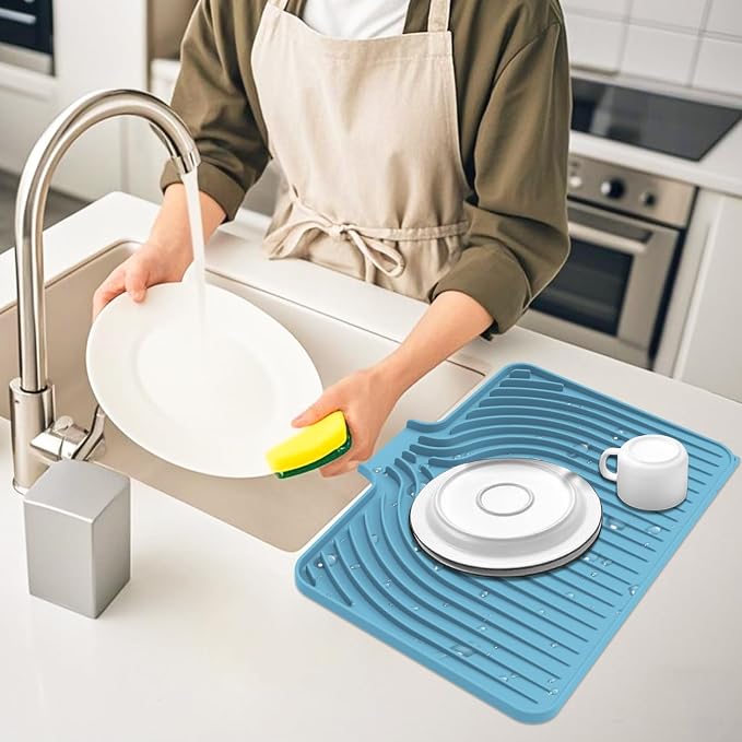 Dish Drying Mat for Kitchen Counter, - Image 6