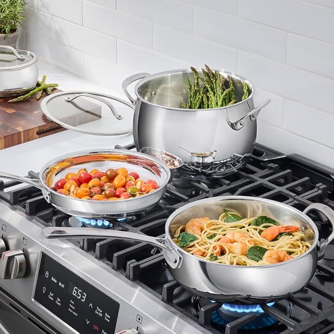 Cuisinart 12-Piece PureClad™ Triple-Ply Stainless Steel Cookware Set - Image 3