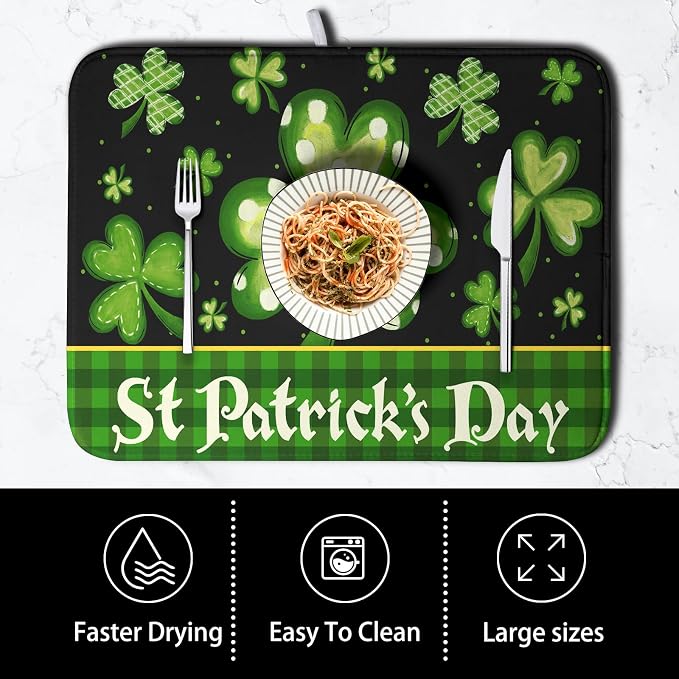 St Patrick's Day Dish Drying Mats - Image 4