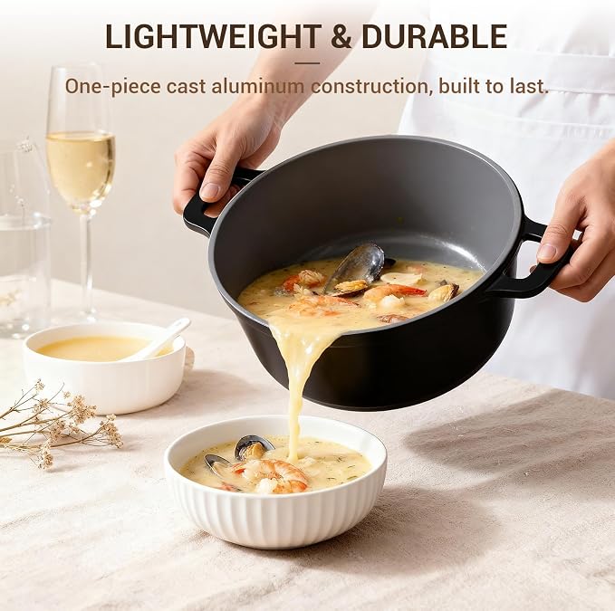 Ammeloo 8-Piece Ceramic Nonstick Cooking Pot Set - Image 6