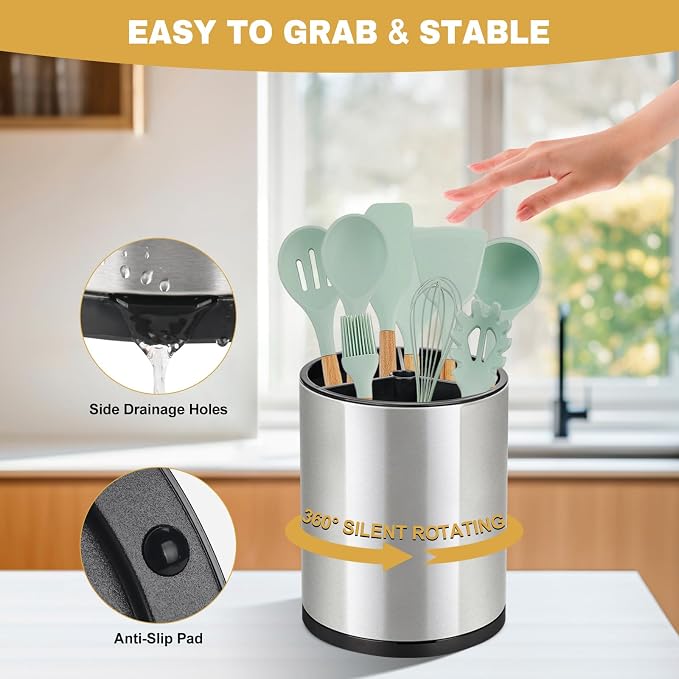 2Pack Kitchen Utensil Holder Set - Image 6