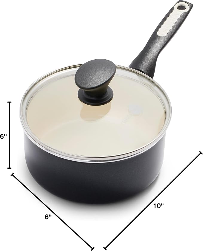 GreenPan Rio Healthy Ceramic Nonstick 2QT Saucepan Pot - Image 8