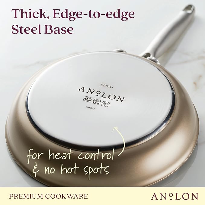 Anolon Ascend Hard Anodized Nonstick Cookware/Pots and Pans Set - Image 4