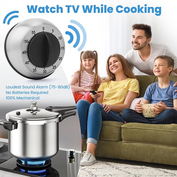 Kitchen Timer for Cooking, Chef Cooking Magnetic Timer - Image 6