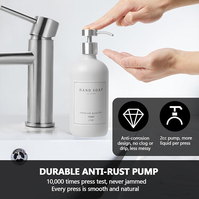 Glass Soap Dispenser Bathroom - Image 5