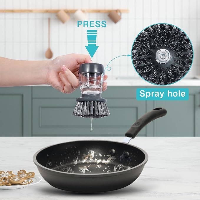Soap Palm Brush Storage Set, 1 Piece Kitchen Brush - Image 3