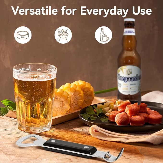 Anyongora 2-in-1 Can Punch Opener & Bottle Opener, Can Opener, Stainless Steel - Image 6