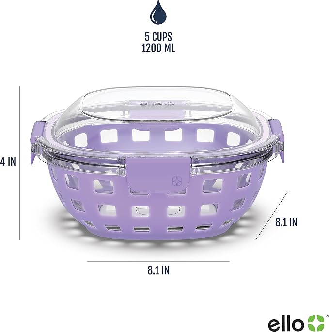 Ello Duraglass Meal Prep Container- Glass Food Storage Container - Image 4