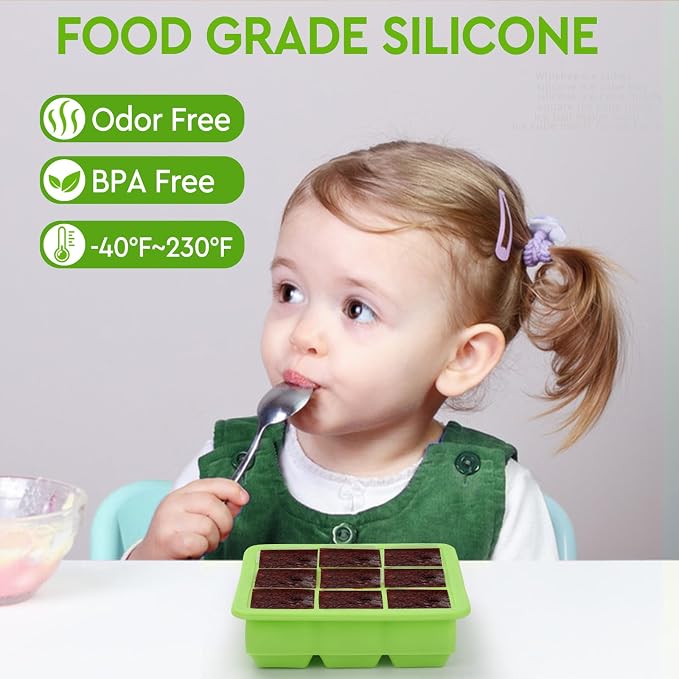 Ice Cube Tray with Lid, Small Ice Cube Trays, Silicone Ice Cube Trays - Image 5