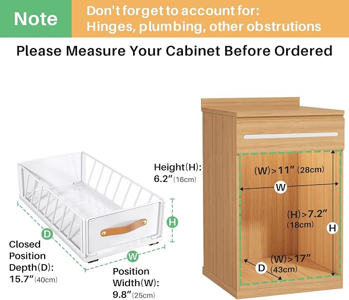 Pull out Cabinet Organizer, Heavy Duty Slide out Pantry Shelves Drawer Storage - Image 2