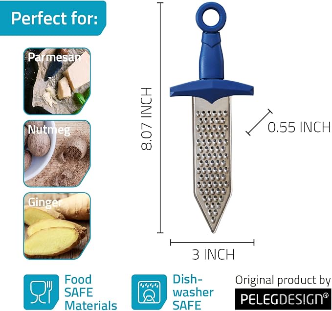 PELEG DESIGN Handheld Cheese Grater | Mini Cheese Grater Durable Rust-Proof - Image 4