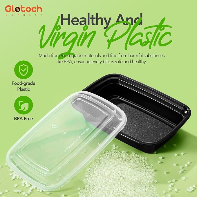 Meal Prep Containers 24oz-100 Pack Reusable Food Storage Containers - Image 5